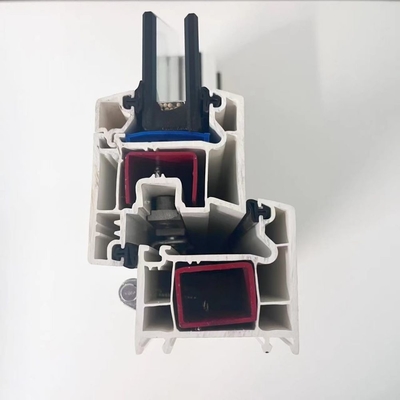 Putih UPVC Casement Jendela Profil Insulasi panas GKBM 60 Sereis