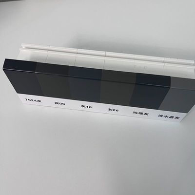 Grey UPVC Casement Jendela Profil GKBM Baru 60B Isolasi Termal